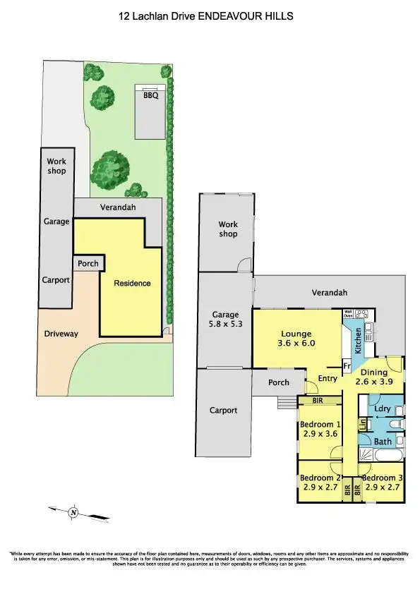 Floorplan of Homely house listing, 12 Lachlan Drive, Endeavour Hills VIC 3802