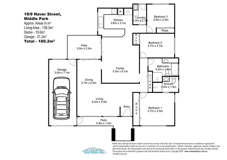 Floorplan of Homely townhouse listing, 19/9 Naver Street, Middle Park QLD 4074