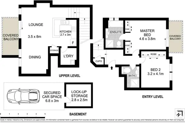 Floorplan of Homely apartment listing, 6/3 Rosebery Place, Balmain NSW 2041