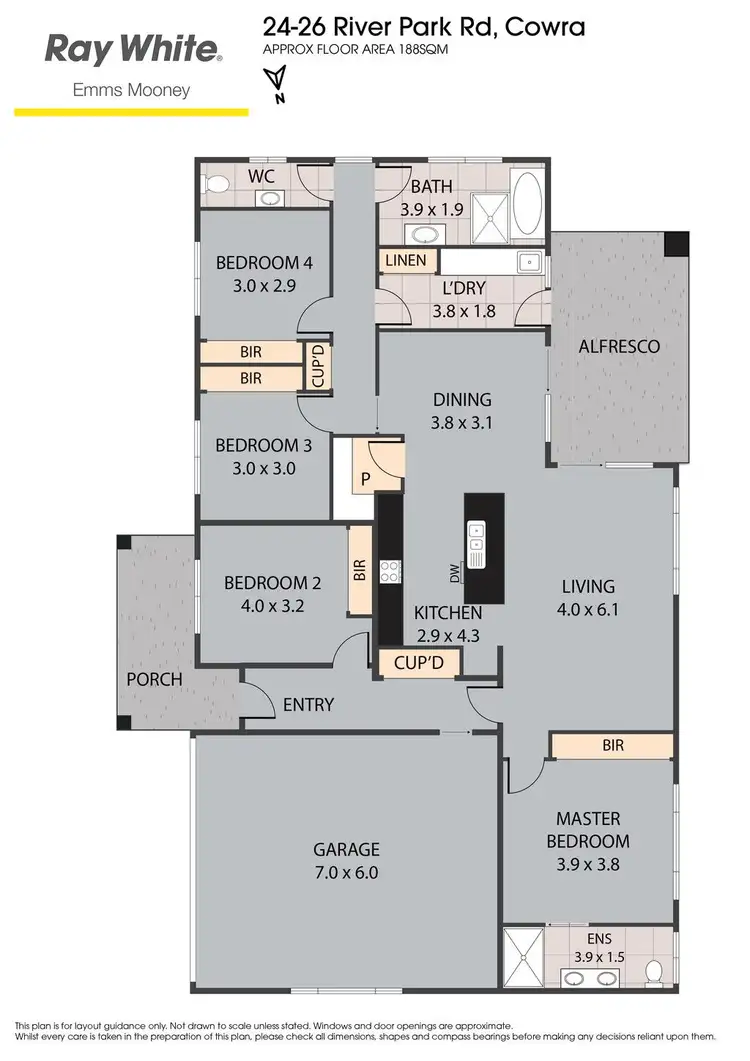 Floorplan of Homely house listing, 24-26 River Park Road, Cowra NSW 2794