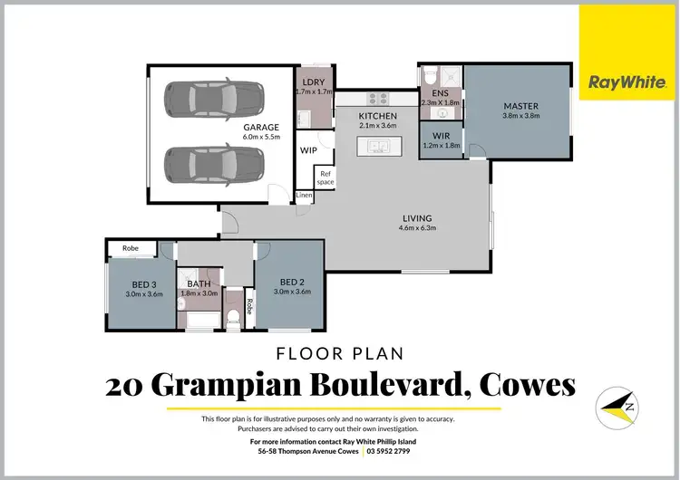 Floorplan of Homely house listing, 20 Grampian Boulevard, Cowes VIC 3922