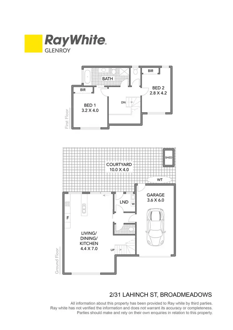 Floorplan of Homely townhouse listing, 2/31 Lahinch Street, Broadmeadows VIC 3047