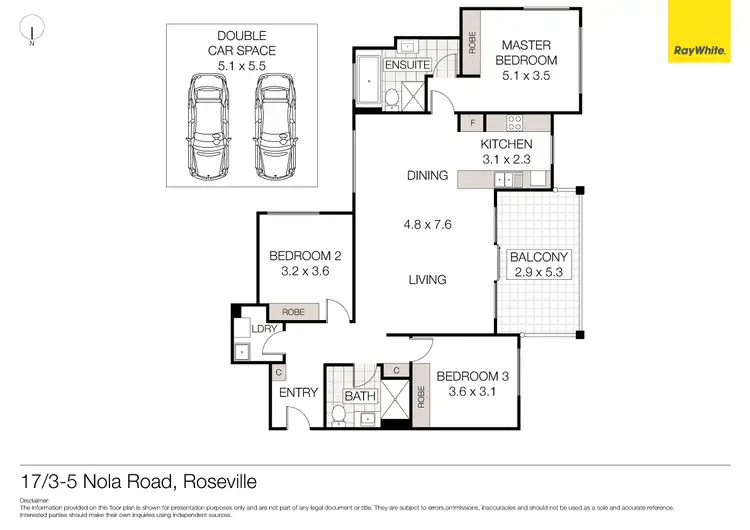 Floorplan of Homely unit listing, 17/3-5 Nola Road, Roseville NSW 2069