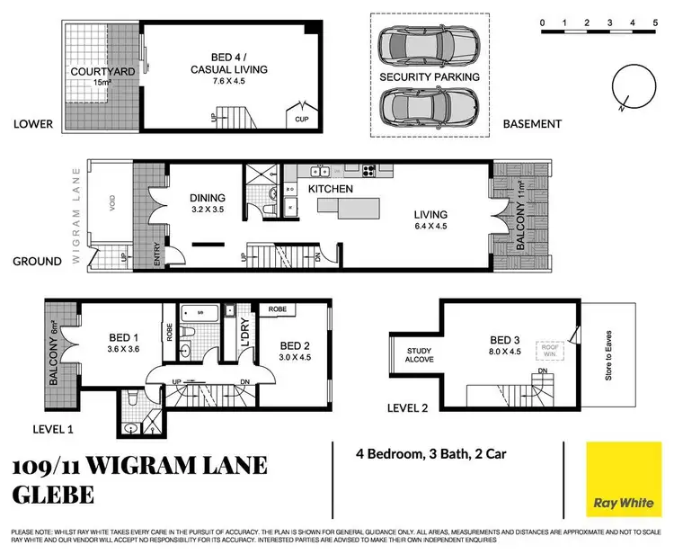 Floorplan of Homely house listing, Terrace 109/11 Wigram Lane, Glebe NSW 2037