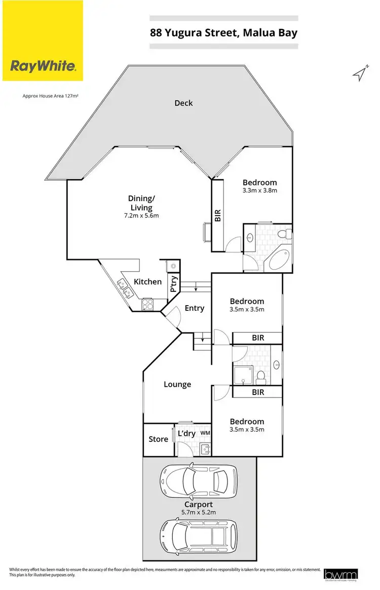 Floorplan of Homely house listing, 88 Yugura Street, Malua Bay NSW 2536