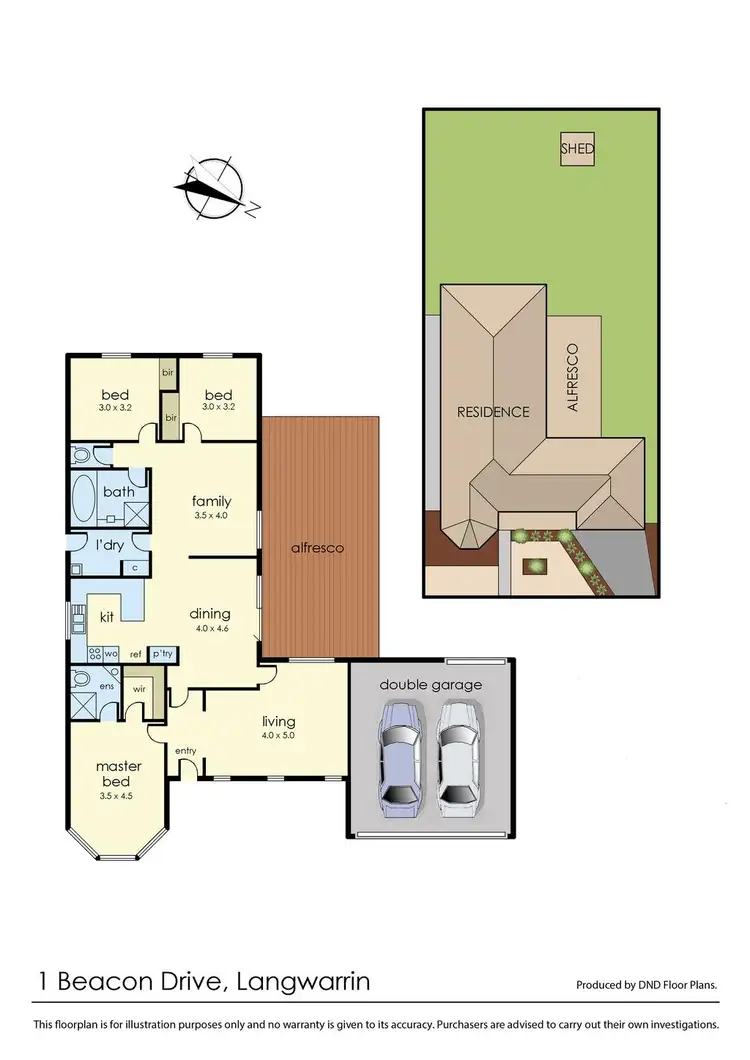 Floorplan of Homely house listing, 1 Beacon Drive, Langwarrin VIC 3910