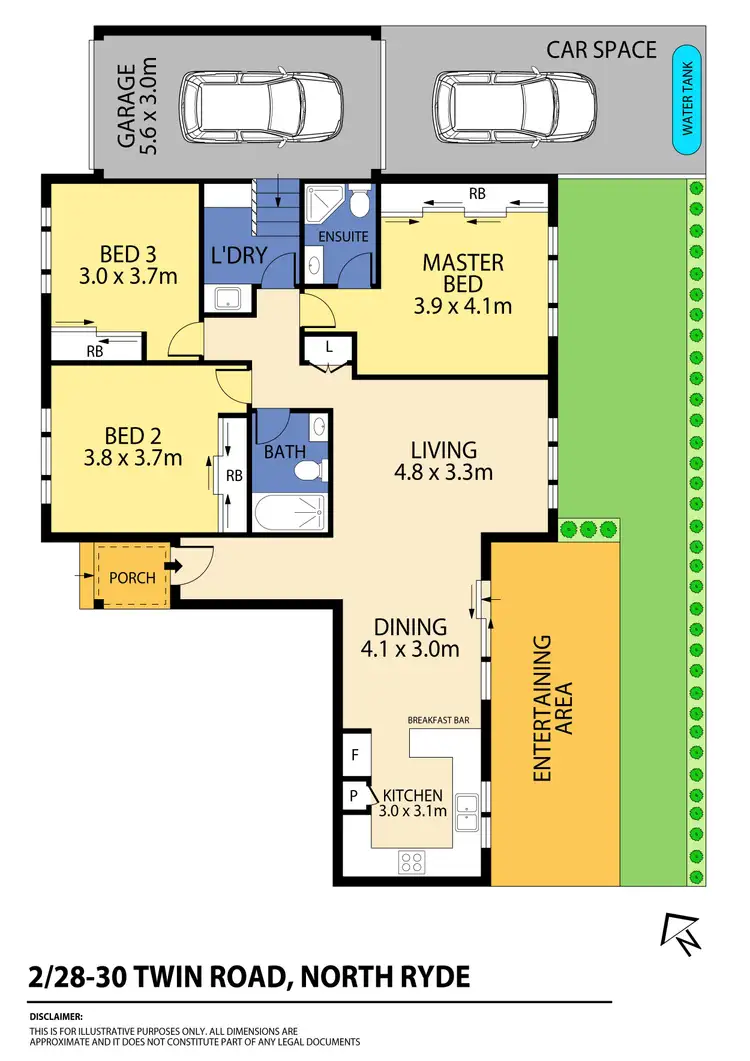 Floorplan of Homely villa listing, 2/28-30 Twin Road, North Ryde NSW 2113