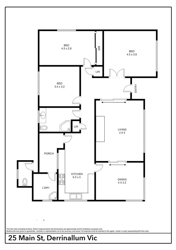 Floorplan of Homely house listing, 25 Main Street, Derrinallum VIC 3325