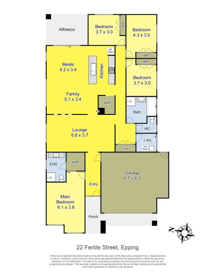 Floorplan of Homely house listing, 22 Fertile Street, Epping VIC 3076