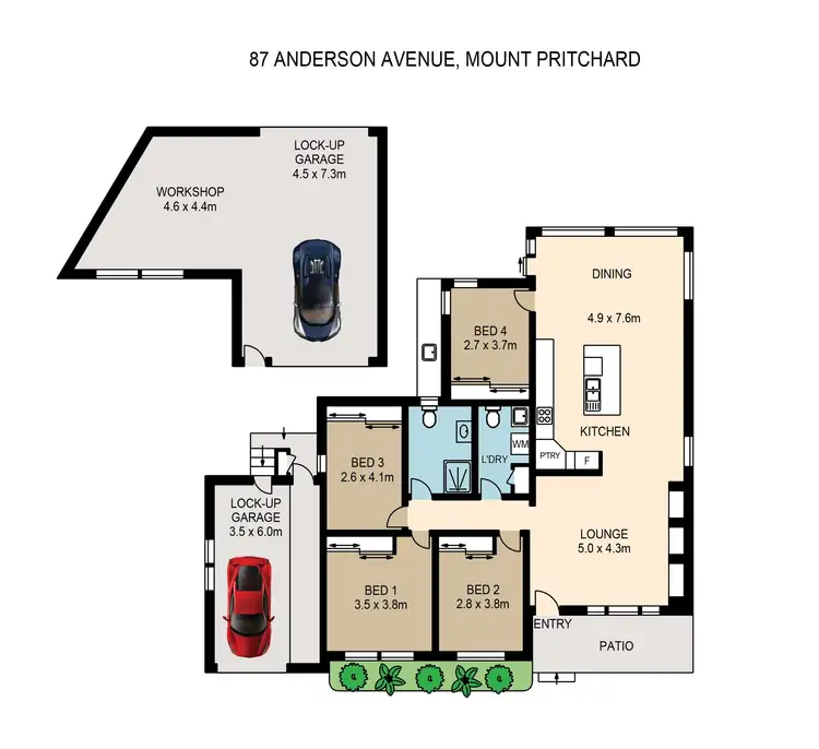 Floorplan of Homely house listing, 87 Anderson Avenue, Mount Pritchard NSW 2170