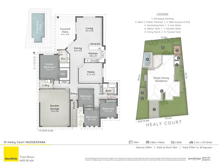 Floorplan of Homely house listing, 12 Healy Court, Mudgeeraba QLD 4213