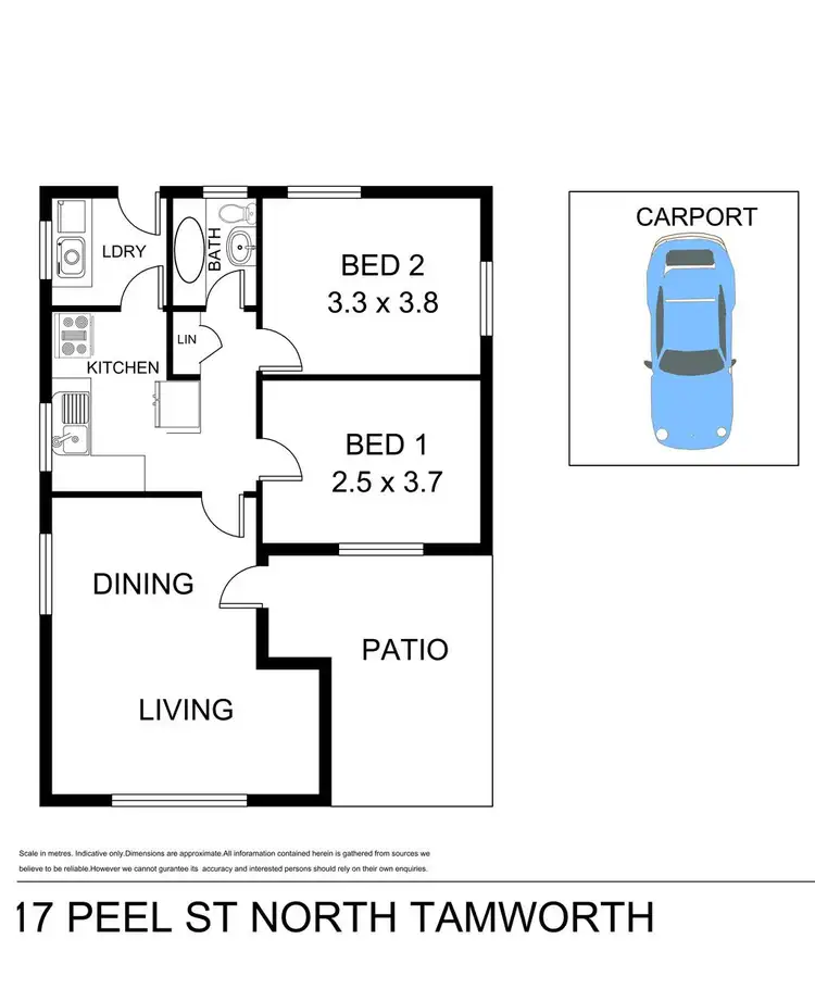 Floorplan of Homely house listing, 17 Peel Street, Tamworth NSW 2340