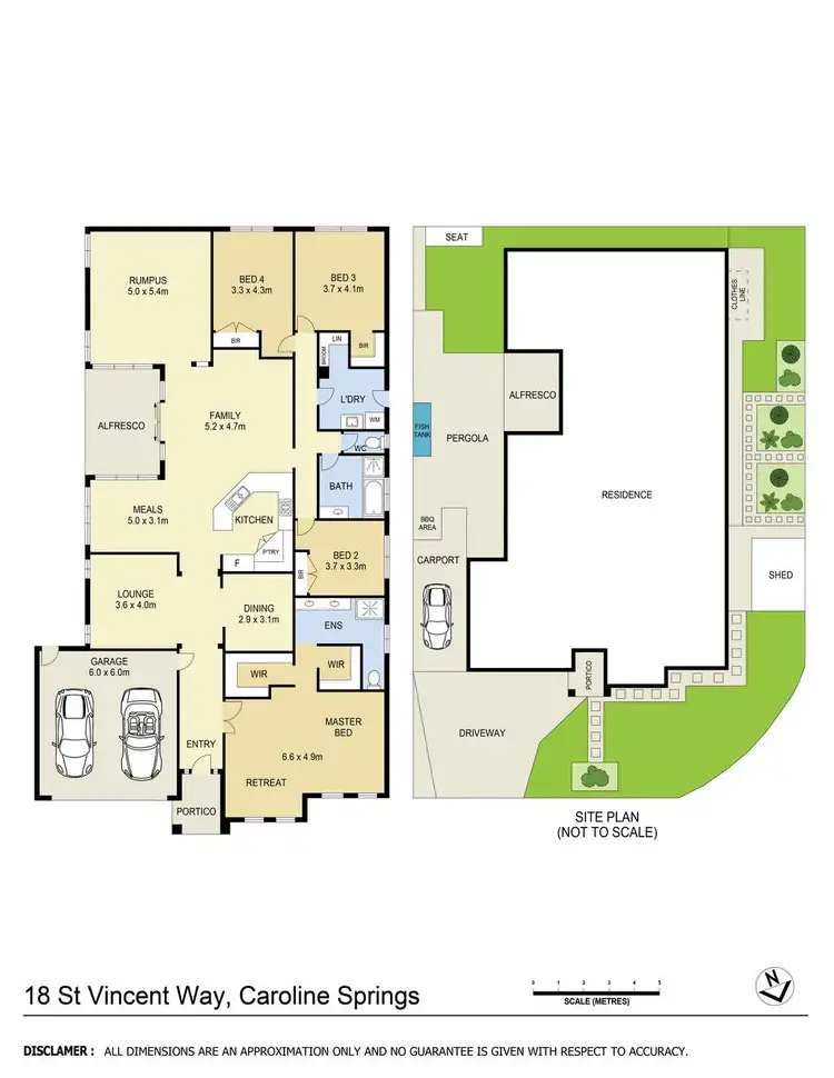 Floorplan of Homely house listing, 18 St Vincent Way, Caroline Springs VIC 3023