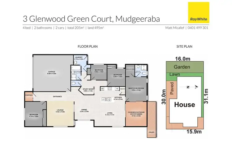 Floorplan of Homely house listing, 3 Glenwood Green Court, Mudgeeraba QLD 4213
