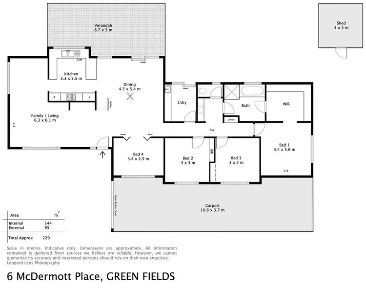 Floorplan of Homely house listing, 6 McDermott Place, Green Fields SA 5107