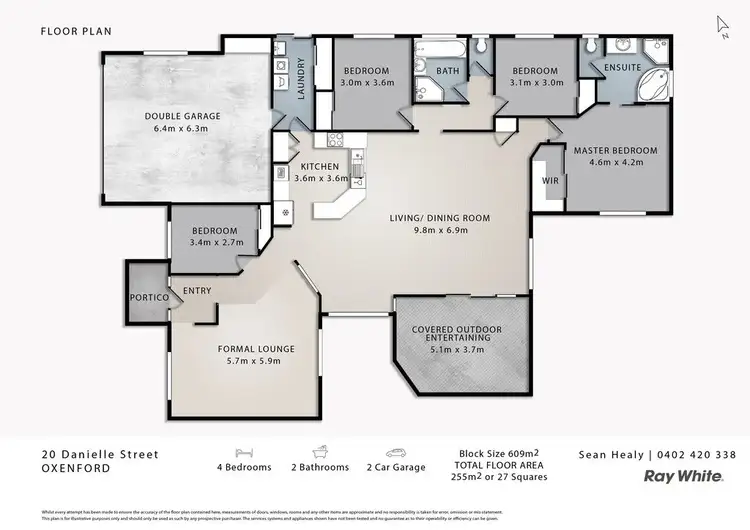 Floorplan of Homely house listing, 20 Danielle Street, Oxenford QLD 4210