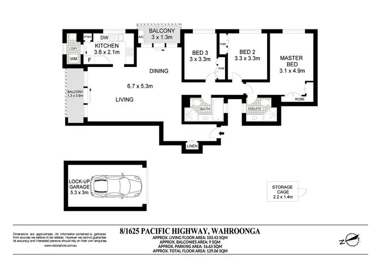 Floorplan of Homely apartment listing, 8/1625 Pacific Highway, Wahroonga NSW 2076