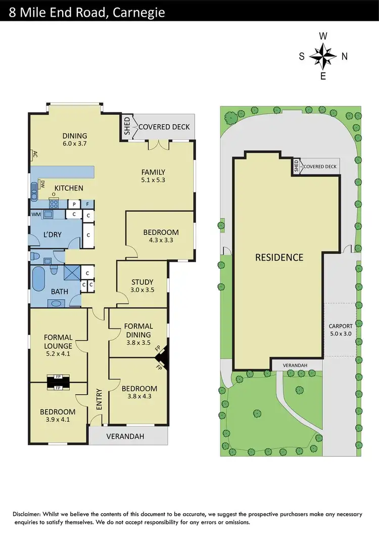 Floorplan of Homely house listing, 8 Mile End Road, Carnegie VIC 3163