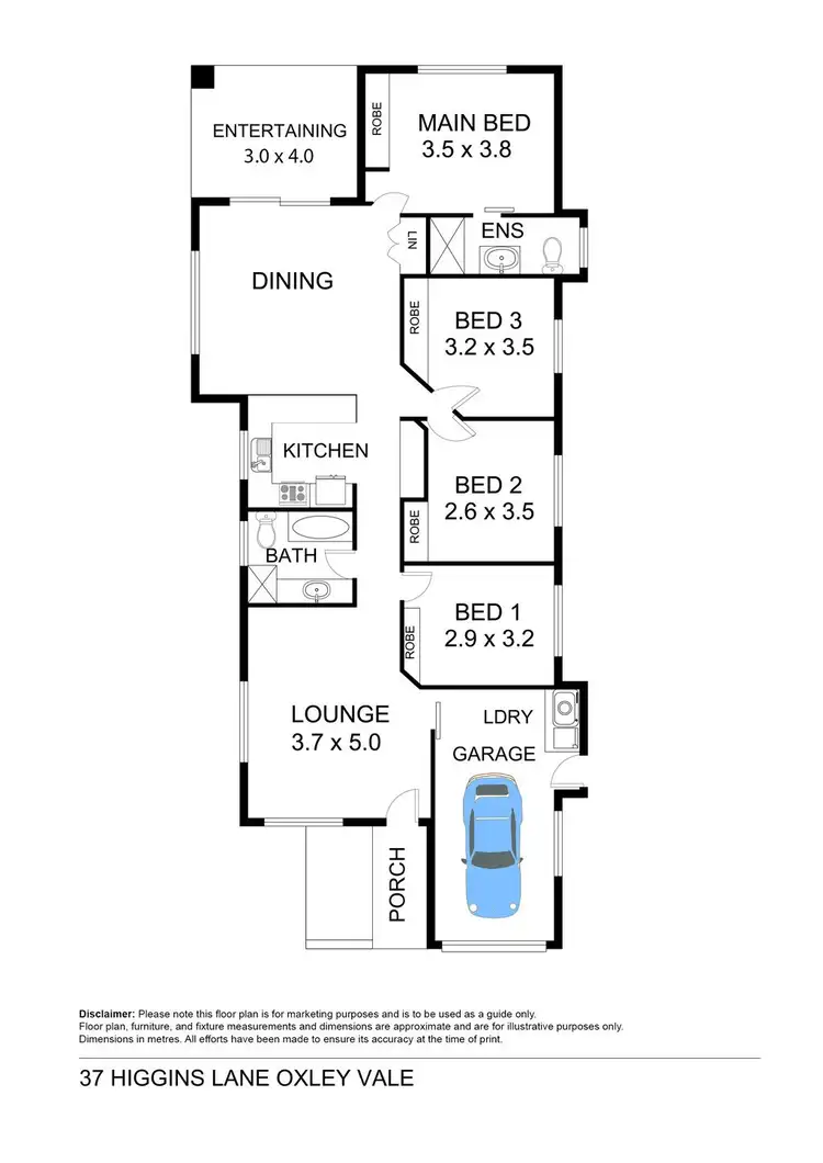 Floorplan of Homely house listing, 37 Higgins Lane, Tamworth NSW 2340