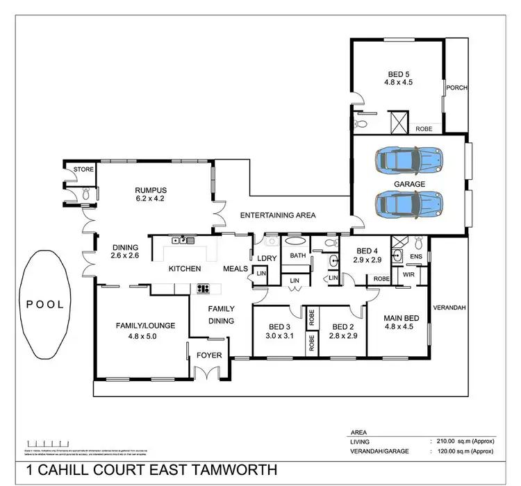 Floorplan of Homely house listing, 12 Prentice Avenue, Tamworth NSW 2340