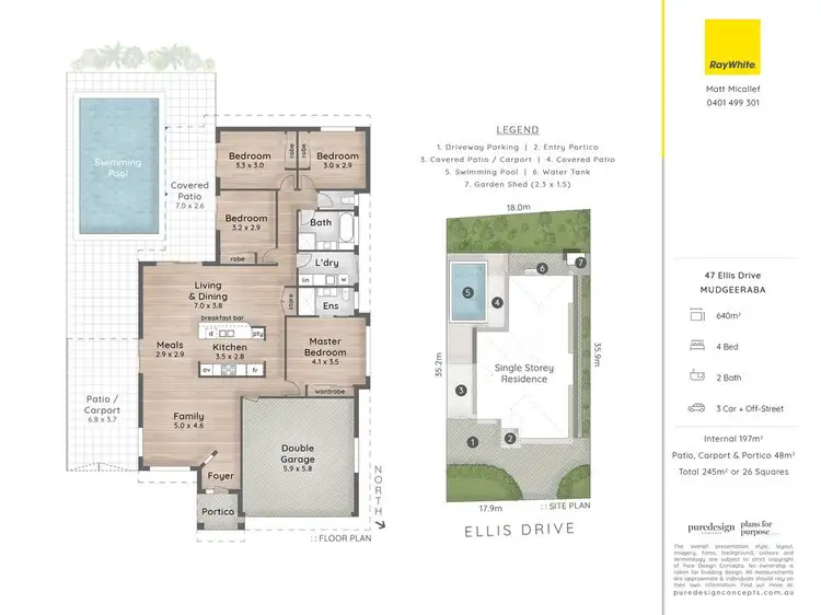 Floorplan of Homely house listing, 47 Ellis Drive, Mudgeeraba QLD 4213