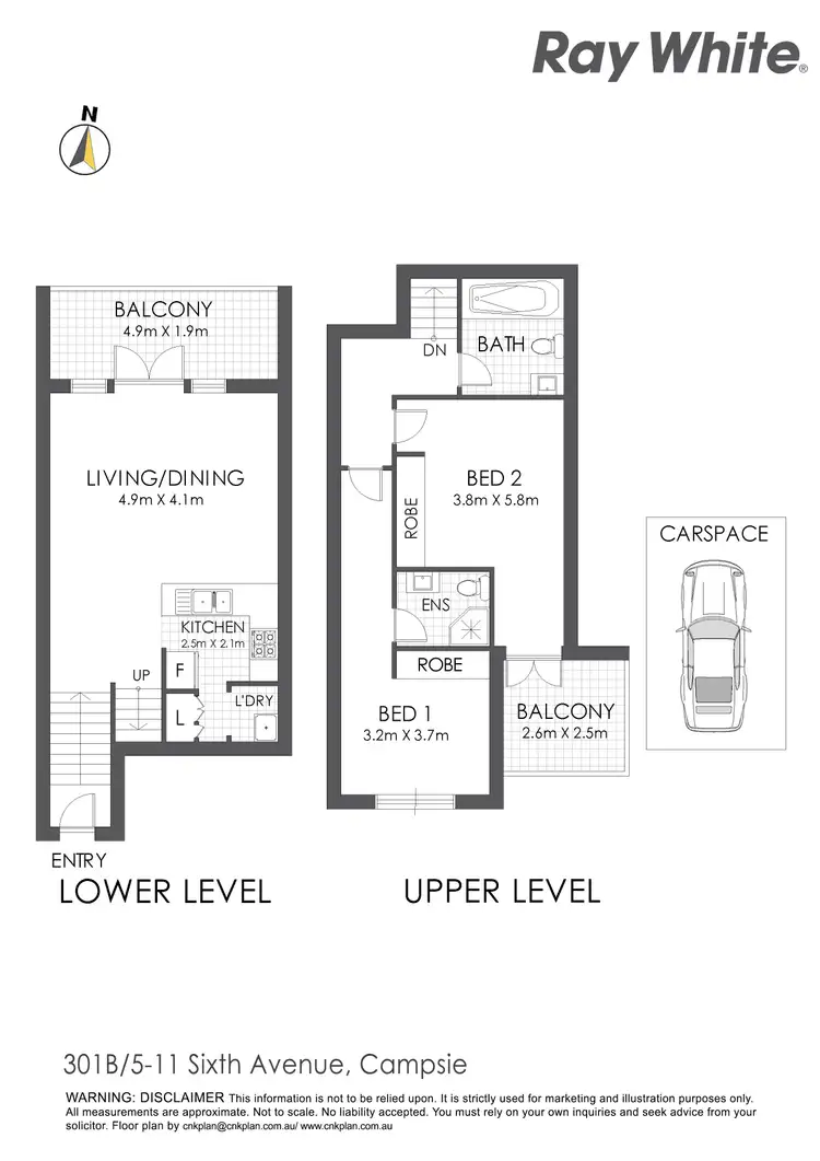 Floorplan of Homely apartment listing, 301B/5-11 Sixth Avenue, Campsie NSW 2194