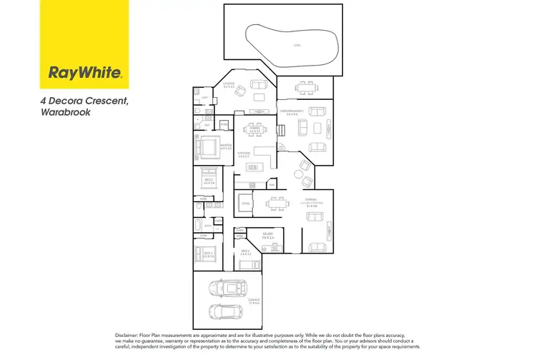 Floorplan of Homely house listing, 4 Decora Crescent, Warabrook NSW 2304