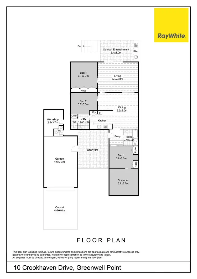 Floorplan of Homely house listing, 10 Crookhaven Drive, Greenwell Point NSW 2540