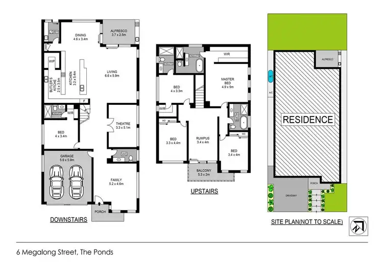 Floorplan of Homely house listing, 6 Megalong Street, The Ponds NSW 2769