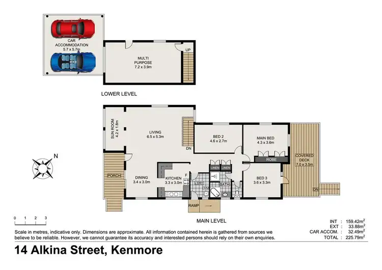 Floorplan of Homely house listing, 14 Alkina Street, Kenmore QLD 4069