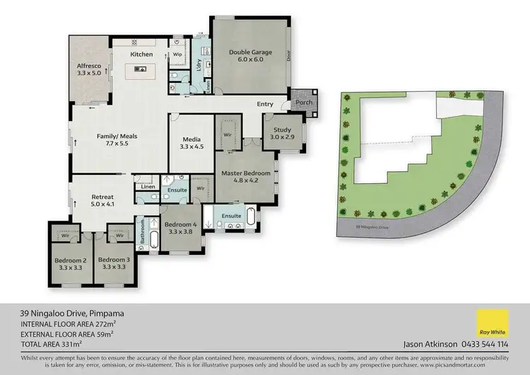 Floorplan of Homely house listing, 39 Ningaloo Drive, Pimpama QLD 4209