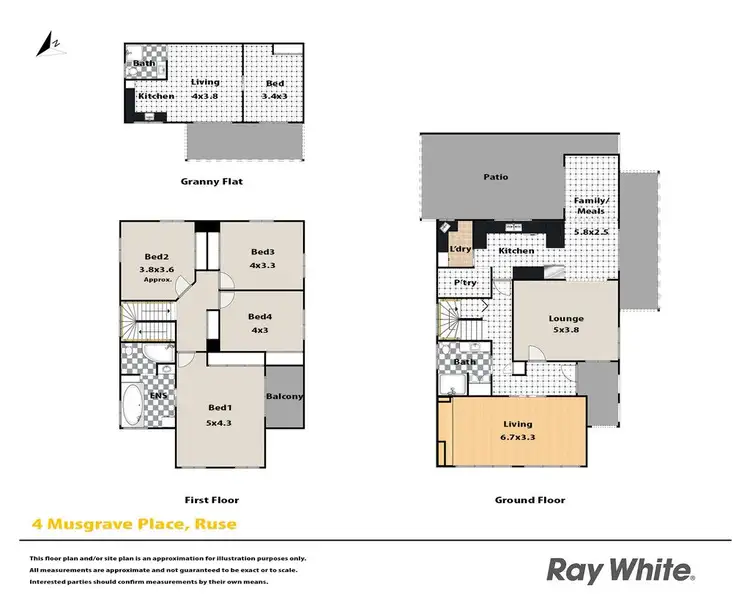 Floorplan of Homely house listing, 4 Musgrave Place, Ruse NSW 2560
