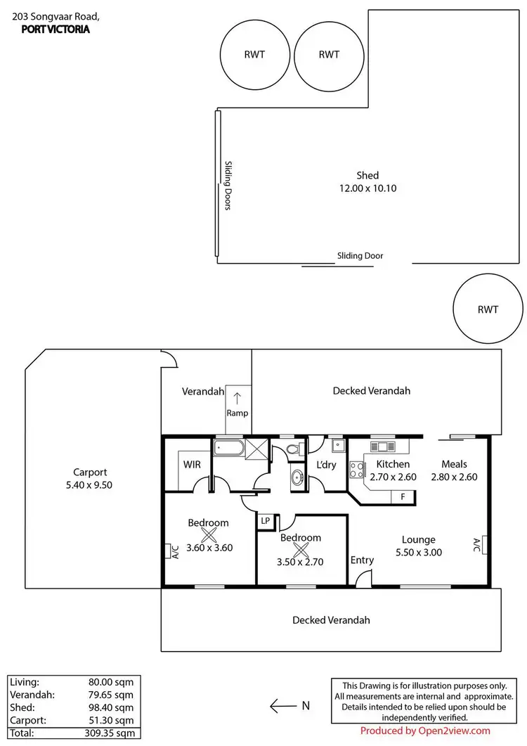 Floorplan of Homely house listing, 203 Songvaar Road, Port Victoria SA 5573