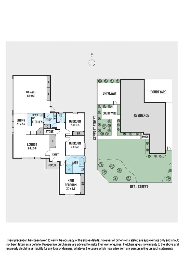 Floorplan of Homely unit listing, 1/1 Beal Street, Mount Waverley VIC 3149