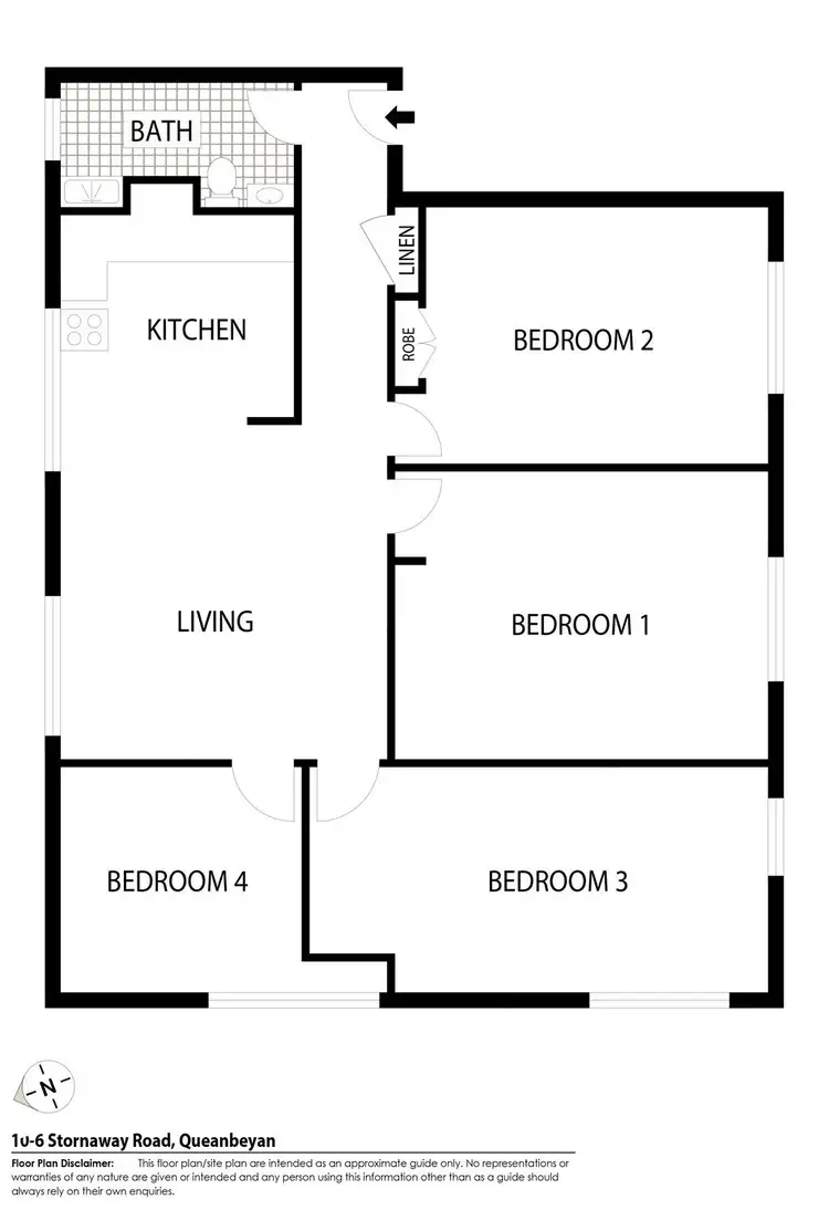 Floorplan of Homely unit listing, 10/6 Stornaway Road, Queanbeyan NSW 2620