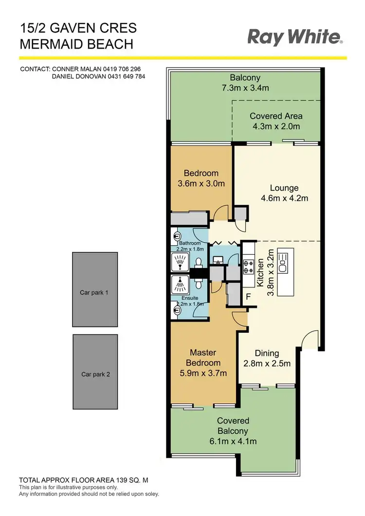 Floorplan of Homely apartment listing, 15/2 Gaven Crescent, Mermaid Beach QLD 4218