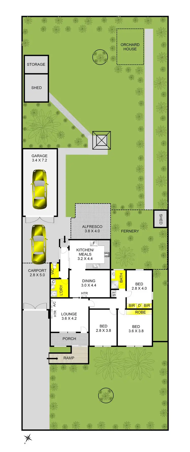 Floorplan of Homely house listing, 20 Michigan Avenue, Corio VIC 3214