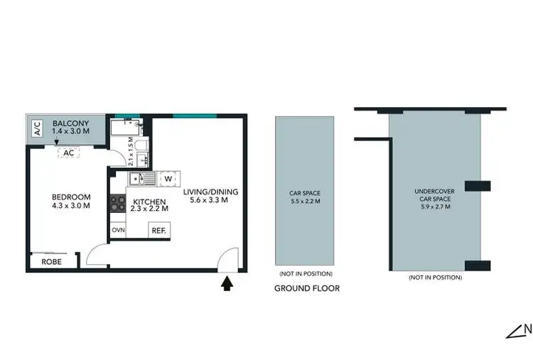 Floorplan of Homely unit listing, 5/25 Loftus Street, Wollongong NSW 2500