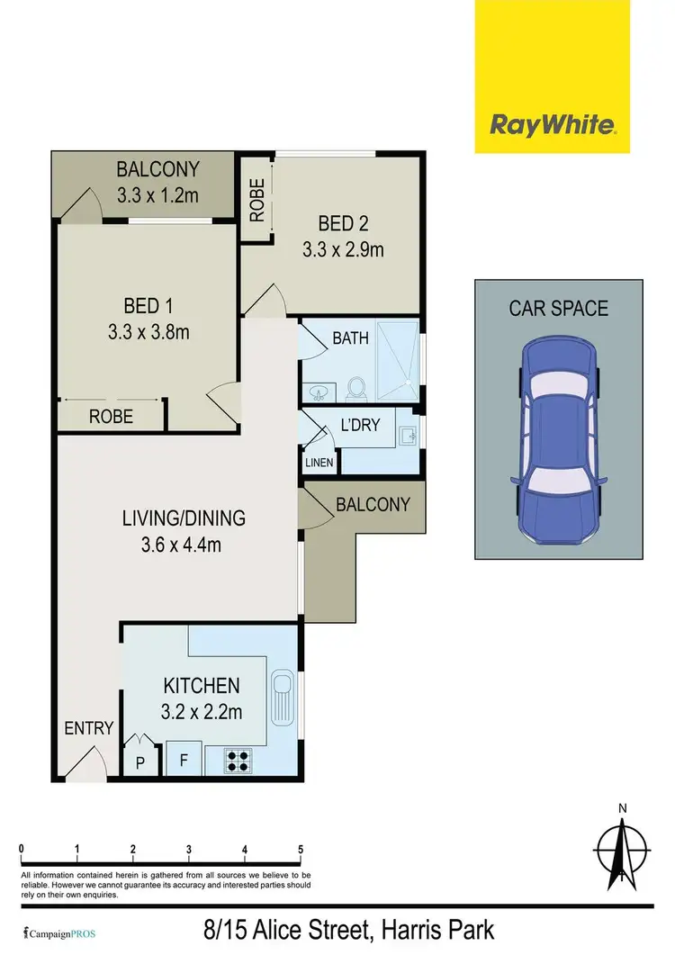 Floorplan of Homely unit listing, 8/15 Alice Street, Harris Park NSW 2150