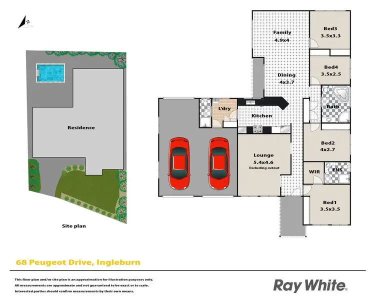 Floorplan of Homely house listing, 68 Peugeot Drive, Ingleburn NSW 2565