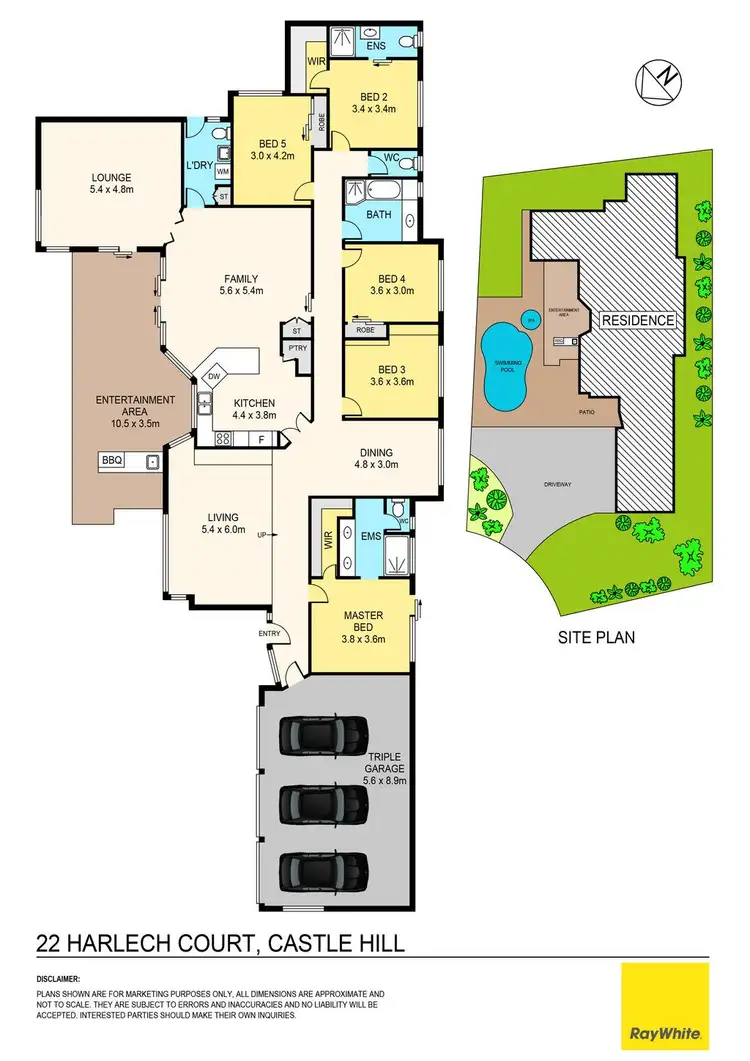 Floorplan of Homely house listing, 22 Harlech Court, Castle Hill NSW 2154
