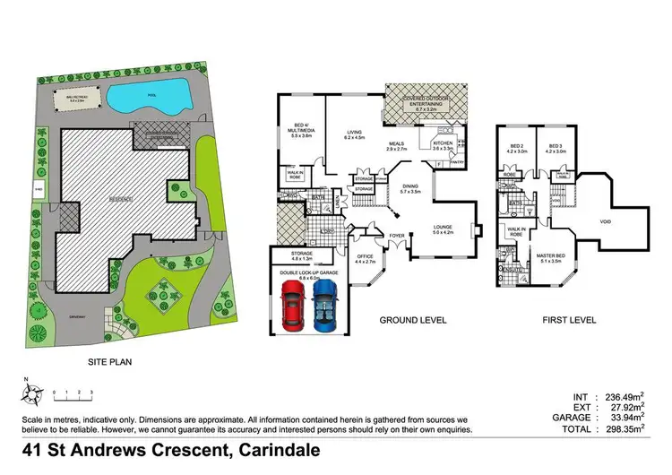 Floorplan of Homely house listing, 41 St Andrews Crescent, Carindale QLD 4152