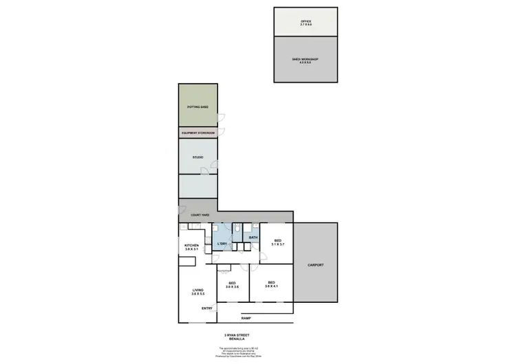 Floorplan of Homely house listing, 3 Ryan Street, Benalla VIC 3672