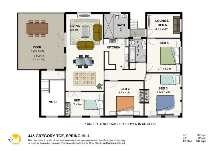 Floorplan of Homely house listing, 445 Gregory Terrace, Spring Hill QLD 4000