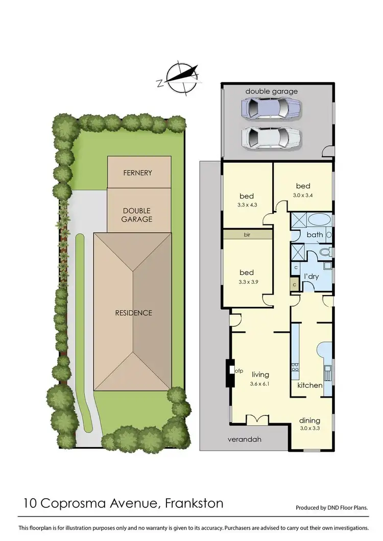 Floorplan of Homely house listing, 10 Coprosma Avenue, Frankston VIC 3199
