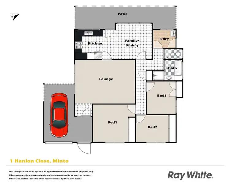 Floorplan of Homely house listing, 1 Hanlon Close, Minto NSW 2566