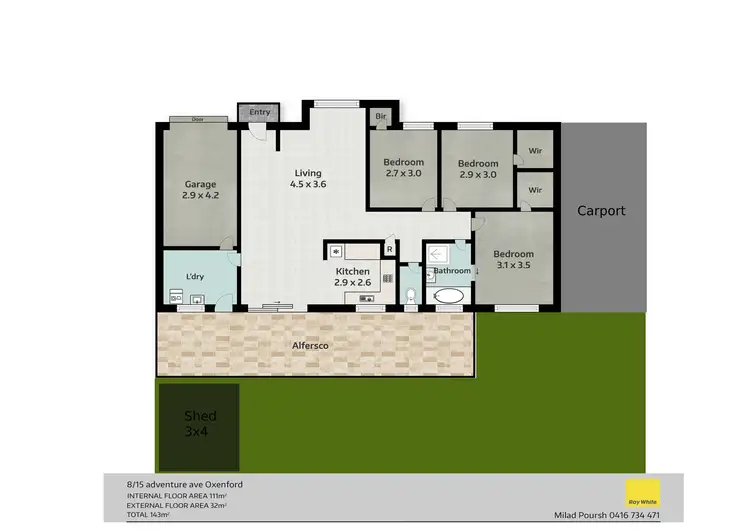 Floorplan of Homely house listing, 8/15 Adventure Avenue, Oxenford QLD 4210