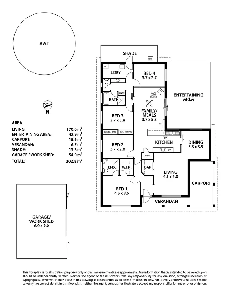 Floorplan of Homely rural property listing, 152 Hoads FT Road, Tungkillo SA 5236