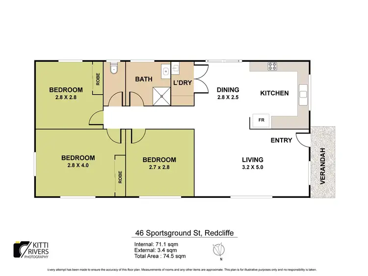 Floorplan of Homely house listing, 46 Sportsground Street, Redcliffe QLD 4020