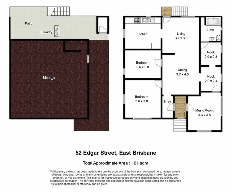 Floorplan of Homely house listing, 52 Edgar Street, East Brisbane QLD 4169